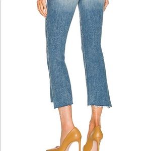Mother the insider crop step fray size 24